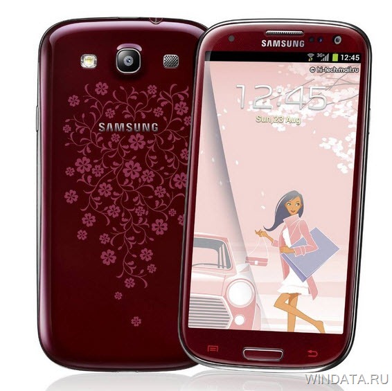Galaxy S3 La Fleur сиреневый